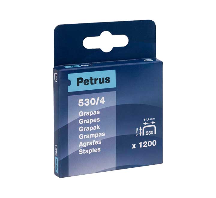 CAJA 1200U. GRAPAS PETRUS 530/4 COBREADAS
