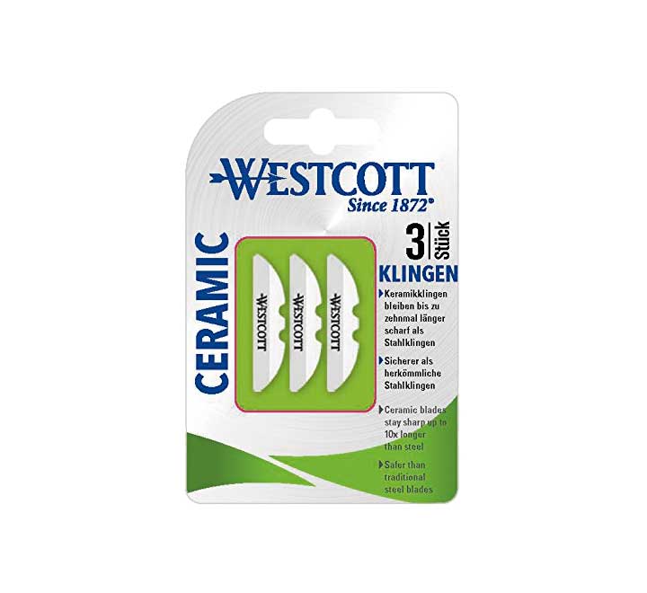 BL. 3 CUCHILLAS MINI CUTTER WESTCOTT CERAMICA