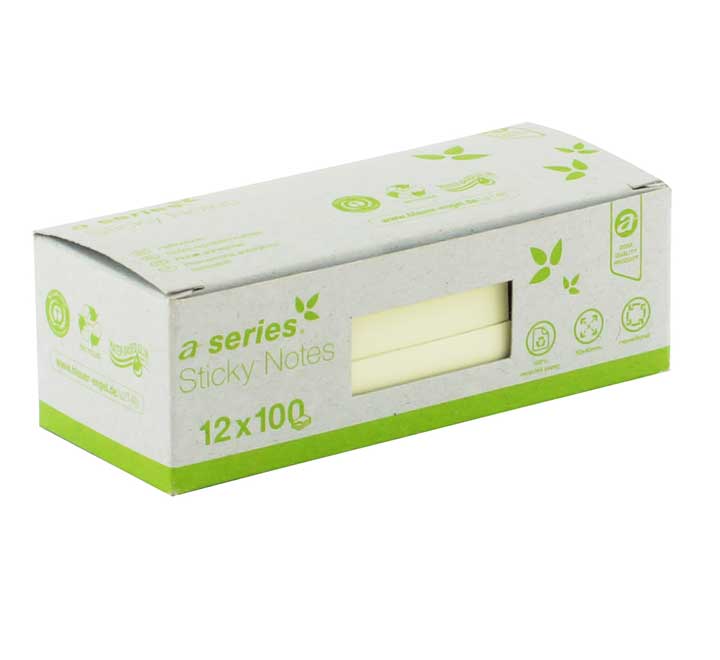 C. 12 BLOC NOTAS ADH A-SERIES RECICLADAS AM 50X40