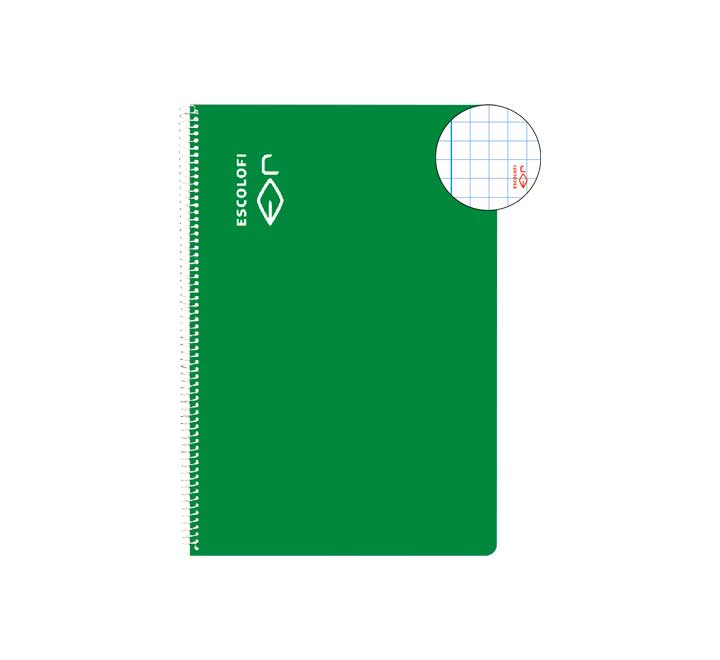 CUAD. ESP. ESCOLOFI 4º 50H 70GR 5X5 MG VE - Pack de 5 unidades