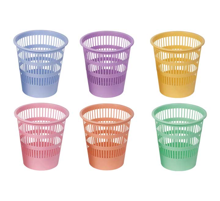 PAPELERA FAIBO REJILLA PP PASTEL STDO 12L - Pack de 10 unidades