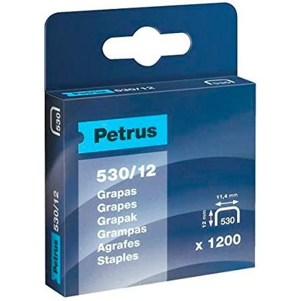 CAJA 1200U. GRAPAS PETRUS 530/12 COBREADAS