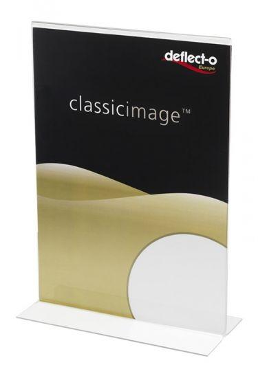 DEFLECTO EXPOSITOR SOBREMESA EN FORMA DE T DIN A3 VERTICAL 115X300X425 MM