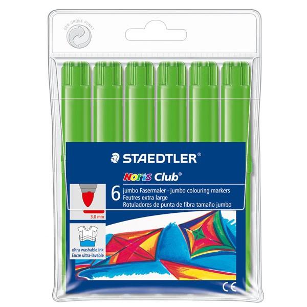 B. 6 ROTULAD. STAEDTLER NORIS JUMBO 340 VER CL