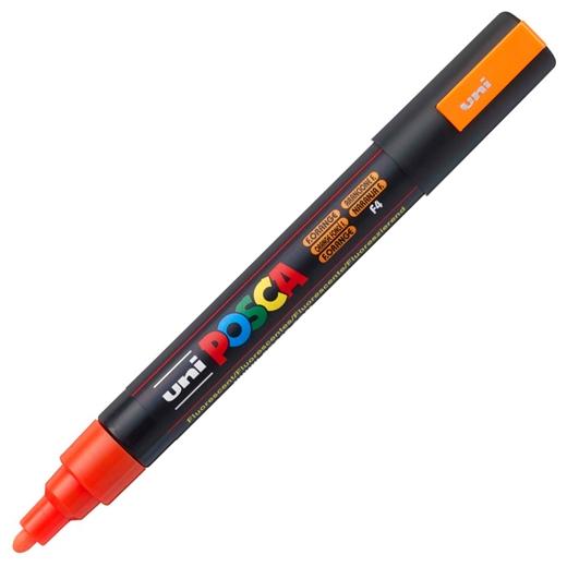 UNIBALL MARCADOR POSCA PC-5M NO PERMANENTE PUNTA FORMA DE BALA 1,8 - 2,5 MM FLUOR NARANJA