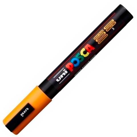 UNIBALL MARCADOR POSCA PC-5M NO PERMANENTE PUNTA FORMA DE BALA 1,8 - 2,5 MM NARANJA MEDIO