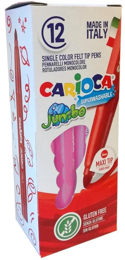 CARIOCA ROTULADOR JUMBO PUNTA MAXI ROSA - CAJA DE 12