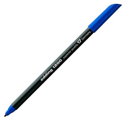 ROTULADOR EDDING 1200 AZUL ACERO - Pack de 5 unidades - 1200-17