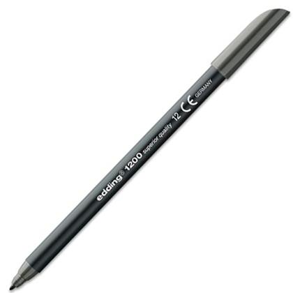 ROTULADOR EDDING 1200 GRIS 1MM - Pack de 10 unidades - 1200-12