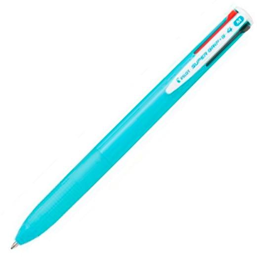 PILOT BOLIGRAFO SUPERGRIP G 4 COLORES TINTA CUERPO AZUL CLARO
