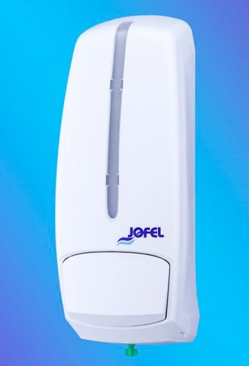JOFEL DISPENSADOR DE JABON / HIDROALCOHOL SMART RELLENABLE 1L ABS BLANCO