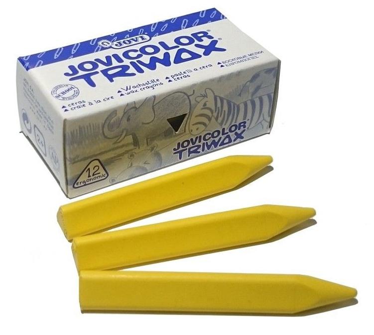 ESTUCHE 12 CERAS JOVICOLOR TRIWAX 97301 AMARILLO