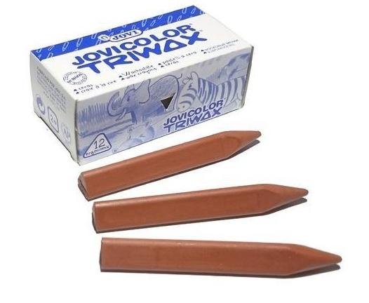 ESTUCHE 12 CERAS JOVICOLOR TRIWAX 97303 MARR.CLARO