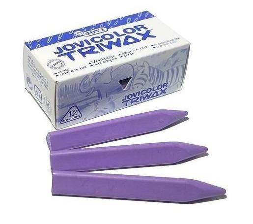 ESTUCHE 12 CERAS JOVICOLOR TRIWAX 97309 LILA
