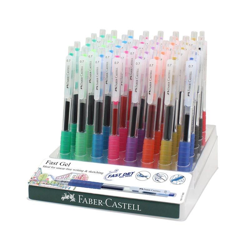 FABER CASTELL BOLÍGRAFO ROLLER FAST GEL GRIP SURTIDO -EXPOSITOR 40U- - Color no elegible