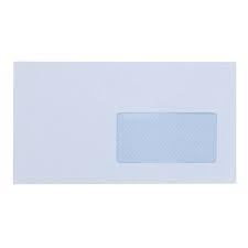 YOSAN SOBRE OFFSET 90GR 115X225 BLANCO TIRA AUTOADHESIVA Y CON VENTANA DERECHA -500U-