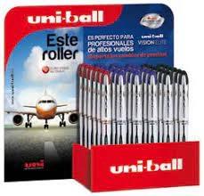 UNIBALL EXPOSITOR ROLLERBALL VISION ELITE UB-200/3D COLORES-36U-