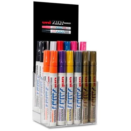 UNIBALL EXPOSITOR MARCADOR PERMANENTE PAINT MARKER PX-20/30P SURTIDO -30U- - Color no elegible