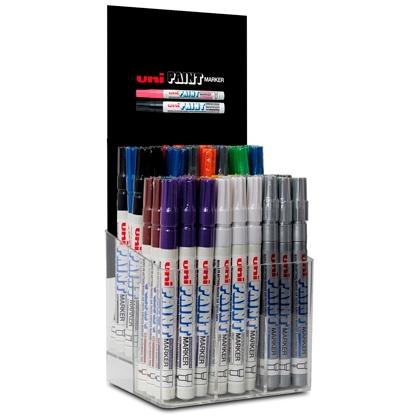 UNIBALL EXPOSITOR MARCADOR PERMANENTE PAINT MARKER PX-21/54P SURTIDO -54U- - Color no elegible