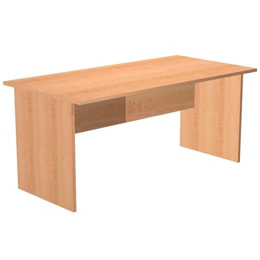 ARTEXPORT MESA ESCRITORIO PRESTO 140 CON PATAS PANEL LATERALES TABLERO DE 22MM HAYA