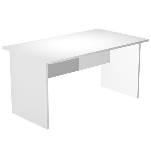 ARTEXPORT MESA ESCRITORIO PRESTO 160 CON PATAS PANEL LATERALES TABLERO DE 22MM BLANCO