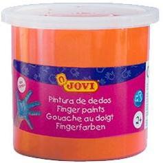 JOVI ESTUCHE 5 BOTES PINTURA DE DEDOS 125ML NARANJA