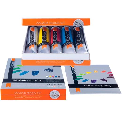 TALENS COBRA SET DE PINTURAS AL ÓLEO 5 TUBOS DE 20ML COLORES DE MEZCLA SURTIDOS - Color no elegible
