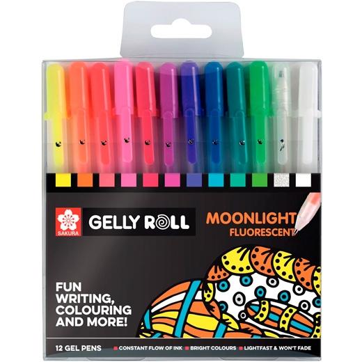 TALENS SAKURA ESTUCHE DE 12 BOLÍGRAFOS GELLY ROLL MOONLIGHT COLORES SURTIDOS - Color no elegible