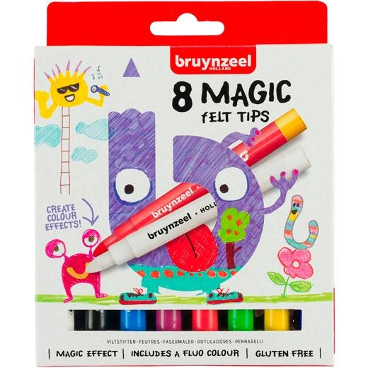 TALENS BRUYNZEEL ESTUCHE 8 ROTULADORES KIDS MÁGICOS COLORES SURTIDOS - Color no elegible
