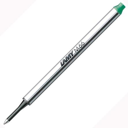 LAMY RECAMBIO ROLLERBALL M66 PUNTA MEDIA VERDE - Pack de 5 unidades