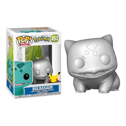 FUNKO POP POKEMON POKEMON S6 BULBASAUR PLATEADO EFECTO METALICO EDICION ESPECIAL EXCLUSIVO 10 Nº 453 -CAJA ORIGINAL-