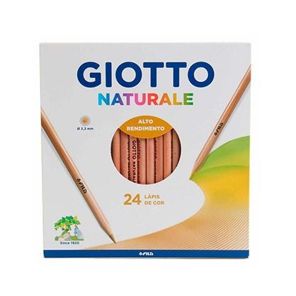 GIOTTO LÁPICES DE COLORES NATURALE ESTUCHE DE 24