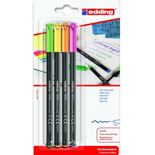 EDDING BLISTER C/4 ROT.1200 NEÓN