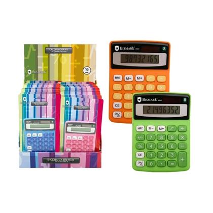 BISMARK CALCULADORA 8 DIGITOS COLORES SURTIDOS - Color no elegible