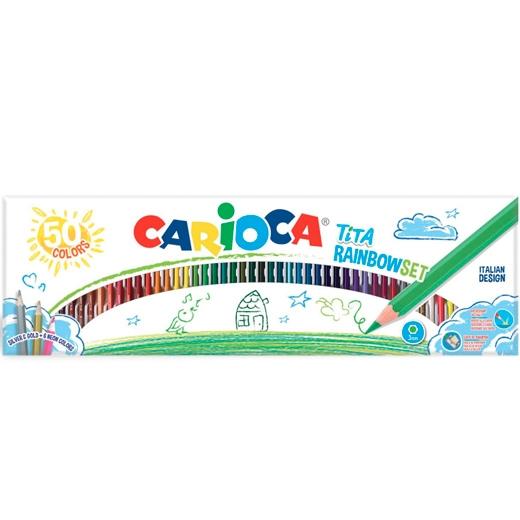 CARIOCA LÁPICES TITA RAINBOW ESTUCHE 50U COLORES SURTIDOS - Color no elegible