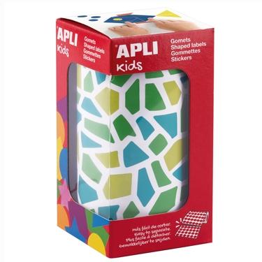 APLI GOMETS MOSAICOS REMOVIBLES 2460U 30 HOJAS TONOS AZULES SURTIDOS - Color no elegible