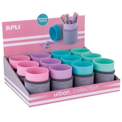 APLI CUBILETE DE NEOPRENO URBAN COLLECTION EXPOSITOR DE 12 C/SURTIDOS - Color no elegible