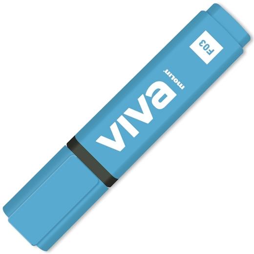 MOLIN MARCADOR FLUORESCENTE VIVA AZUL - Pack de 10 unidades