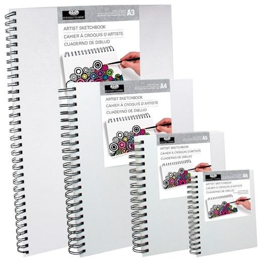 ROYAL LANGNICKEL CUADERNO DE BOCETOS A4 ESPIRAL CUBIERTA DE LONA