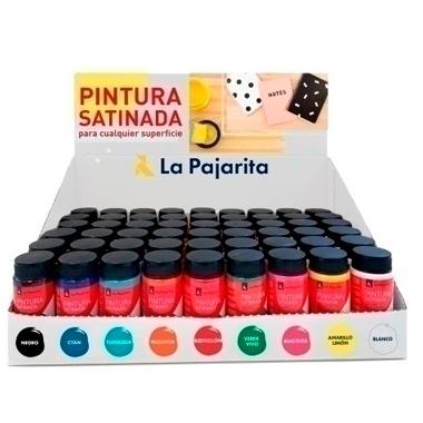 LA PAJARITA EXPOSITOR SOBREMESA PINTURA SATNADA BOTE DE 35ML COLORES SURTIDOS -54UD- - Color no elegible