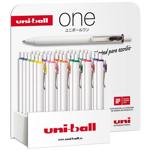 UNIBALL ONE GEL PEN 0,38MM EXPOSITOR 36 C/SURTIDOS - Color no elegible