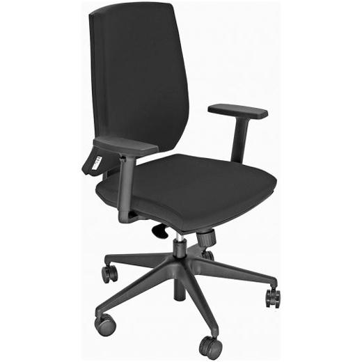 UNISIT SILLA LARISSA GIRATORIA SINCRO C/RUEDAS (INCLUYE BRAZOS) TEJIDO NEGRO