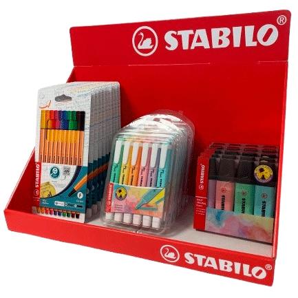 STABILO BANDEJA EXPOSITORA SURTIDO POINT 88 + BOSS ORIGINAL PASTEL + SWING COOL PASTEL - Color no elegible