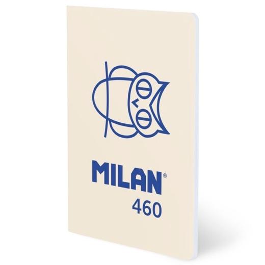 MILAN LIBRETA GRAPADA A5 24H PAPEL BLANCO 95GR LÍNEA 7MM COLECCIÓN 460 SINCE 1918 BEIGE - Pack de 6 unidades