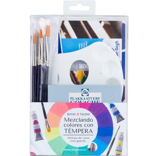 TALENS SET MEZCLANDO COLORES CON TÉMPERA