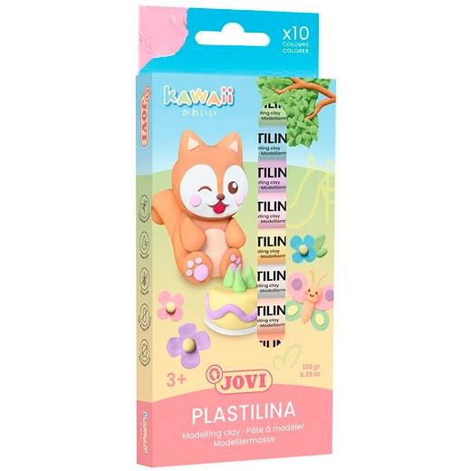 JOVI PLASTILINA KAWAII BARRAS 15GR C/SURTIDOS ESTUCHE 10 UD - Color no elegible