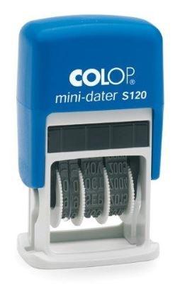 COLOP SELLO PRINTER S120 4MM FECHA CATALÁN AZUL/AZUL
