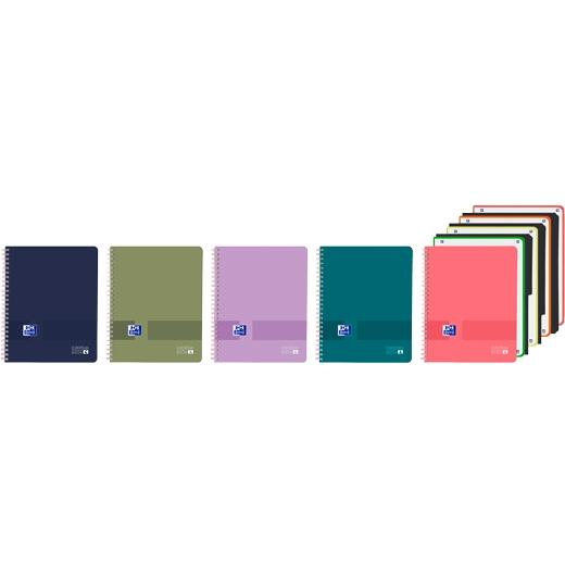 BLOC OXF. EU.BOOK 4 A4 120h CD.5 COL.(5 - Pack de 5 unidades