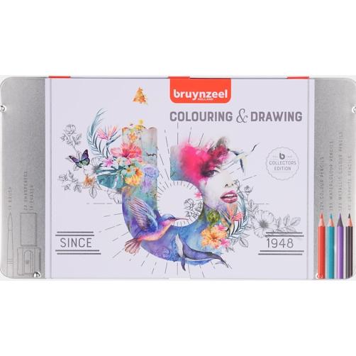 TALENS BRUYNZEEL LÁPICES DE COLORES COLOURING & DRAWING EDICIÓN COLECCIONISTAS C/SURTIDOS ESTUCHE 70 UD