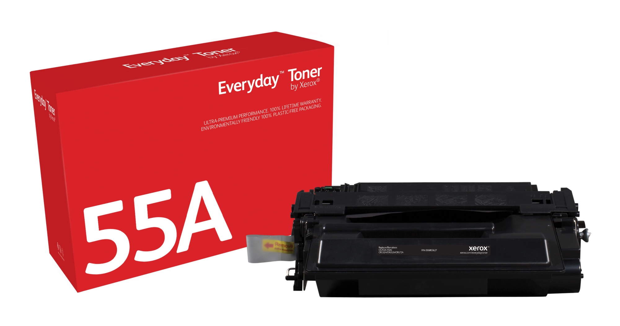 Everyday Toner Everyday Negro di Xerox compatibile con HP 55A (CE255A), Capacidad estándar